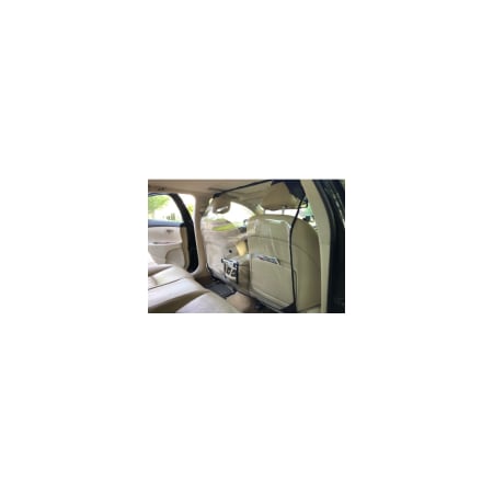Professional Plastics Foldable Sneeze Guard For Car K, Car Partition - Clear Vinyl Each CAR-PARTITION-CLEAR-KSK